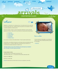 babyarrivals website by quantum seo solutions